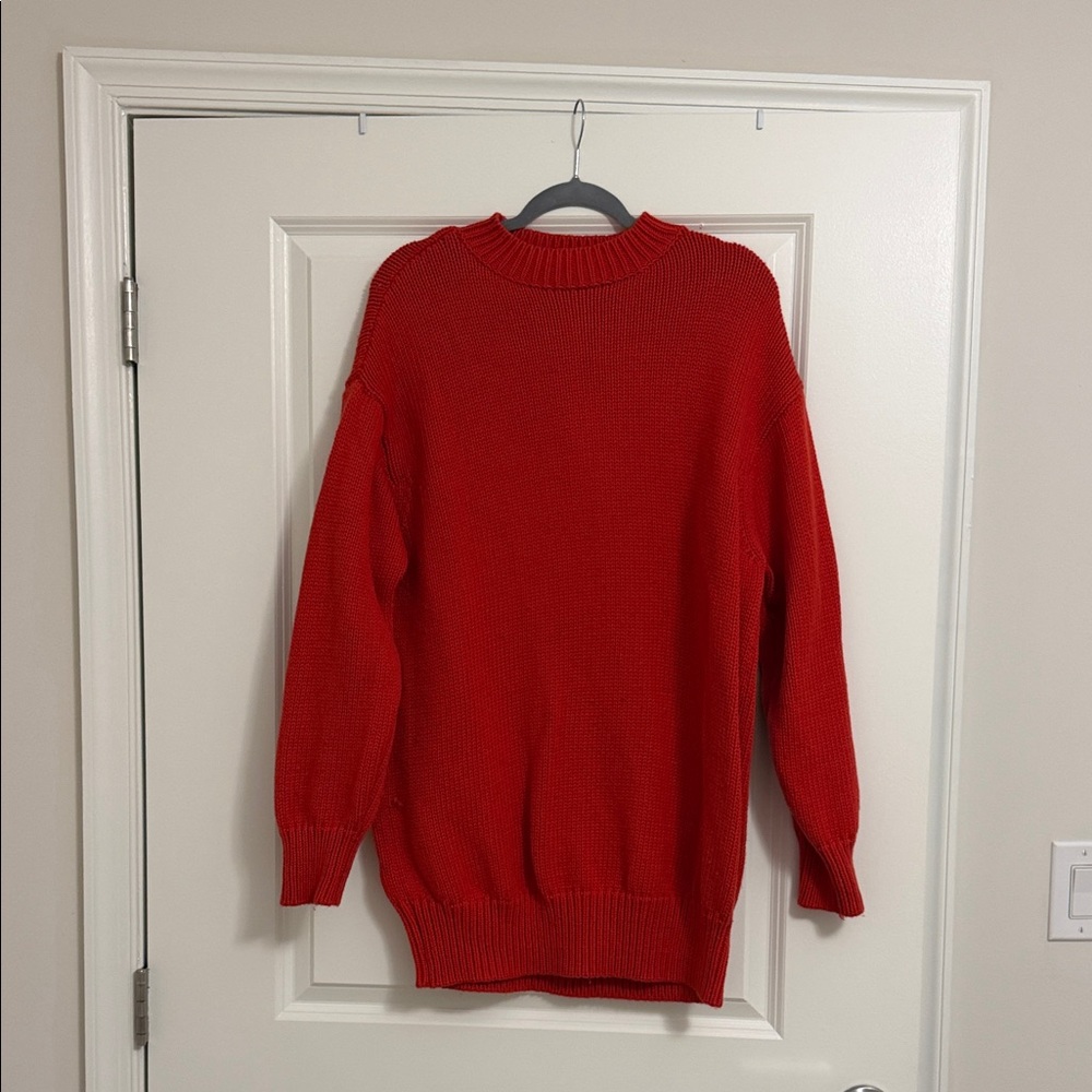L'Academie Red Sweater Dress